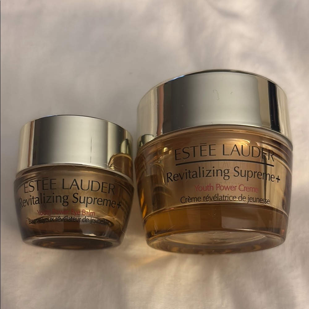 Estee Lauder Revitalizing Supreme+ Moisturizer Duo in Gold and Silver